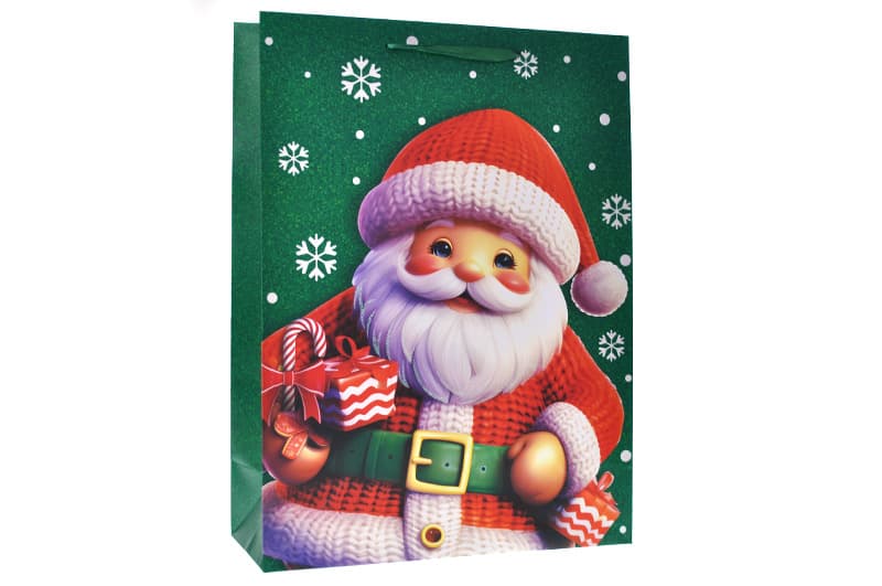 Пакет паперовий  GIANT XMAS 762336ML 40.6x16.5x55 см асорті MALEVARO, фото 3