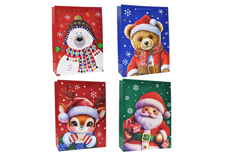 Пакет паперовий GIANT XMAS 762336ML 40.6x16.5x55 см асорті MALEVARO