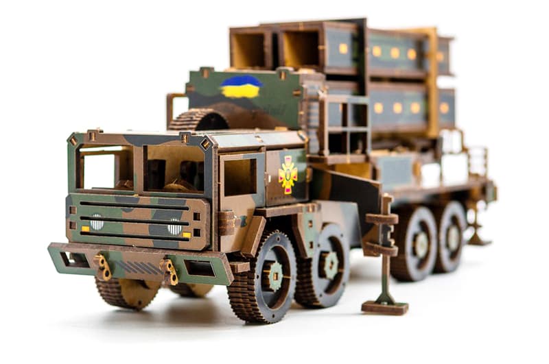 Конструктор 160-02397 "ЗРК НАСАМС" дерев'яний, 160 дет., розмір 25х10х6,5 см PuzzleOk, фото 8