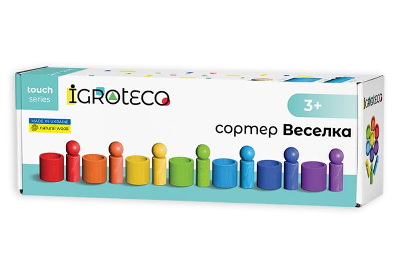 Дерев'яний сортер "Веселка" 900712 IGROTECO