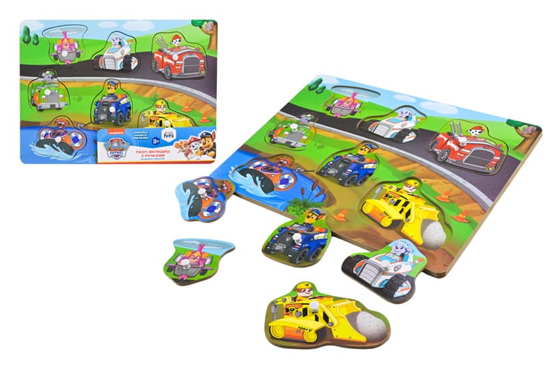Дерев'яна іграшка KidsHits Paw Patrol KH20/058 пазли-вкладиші