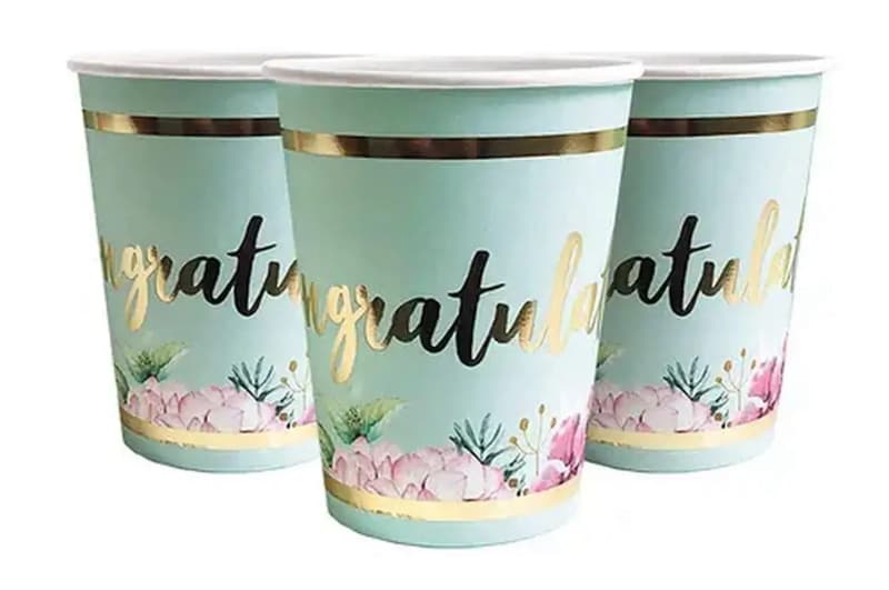 Паперові стаканчики 'Congratulate' 10шт.