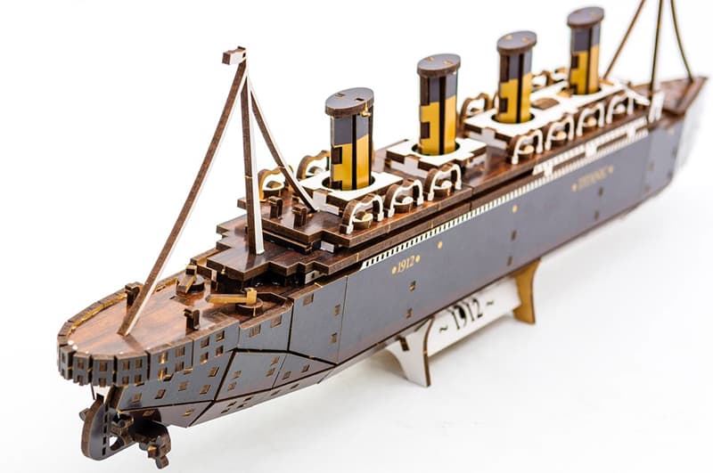 Конструктор Puz-00938 / Арт-26912 "Титанік"дерев'яний, 269 дет.,р.45x5x12.5 см PuzzleOK, фото 7