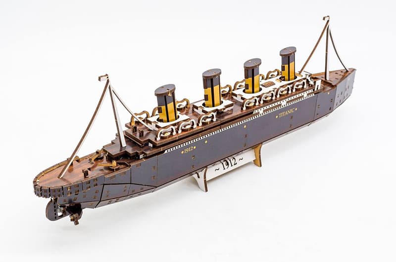 Конструктор Puz-00938 / Арт-26912 "Титанік"дерев'яний, 269 дет.,р.45x5x12.5 см PuzzleOK, фото 4