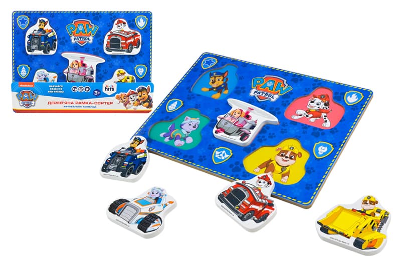 Дерев'яна іграшка KidsHits Paw Patrol KH20/059 пазли-вкладиші