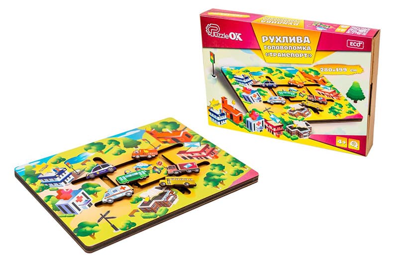 Рухлива головоломка «Транспорт» PuzzleOK Puz-27800