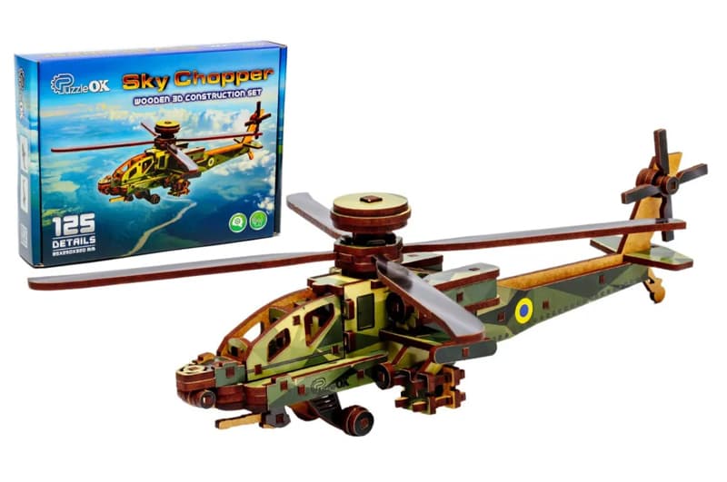 Конструктор Puz-00954 Sky Chopper, дерев'яний PuzzleOk