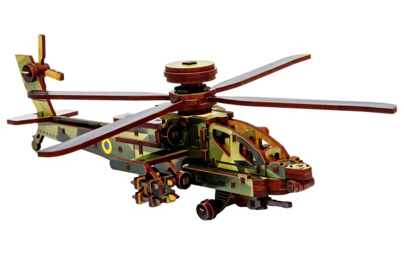 Конструктор Puz-00954 Sky Chopper, дерев'яний PuzzleOk, фото 4