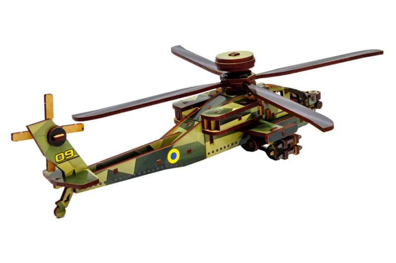 Конструктор Puz-00954 Sky Chopper, дерев'яний PuzzleOk, фото 6
