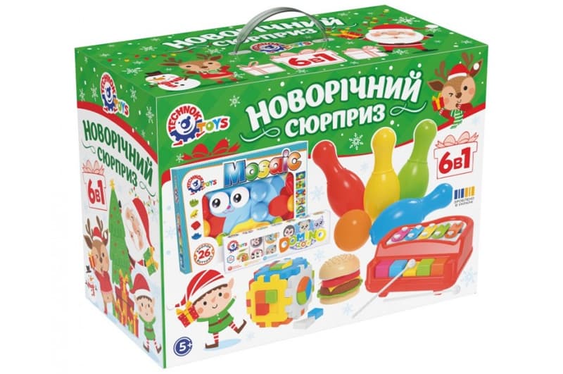 Набір іграшок 8829 "Новорічний сюрприз 6в1" ТЕХНОК