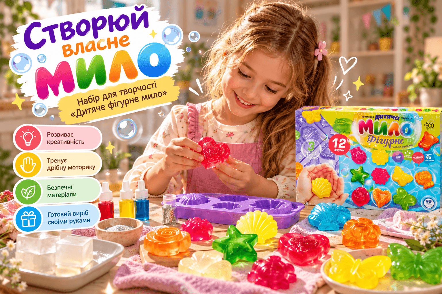 Набір для творчості «Дитяче фігурне мило» Danko Toys