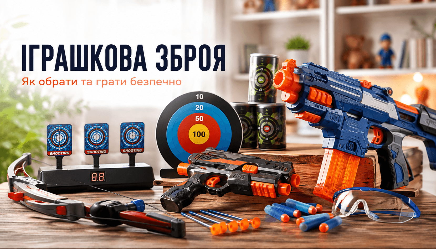 Іграшкова зброя. Як обрати та грати безпечно.