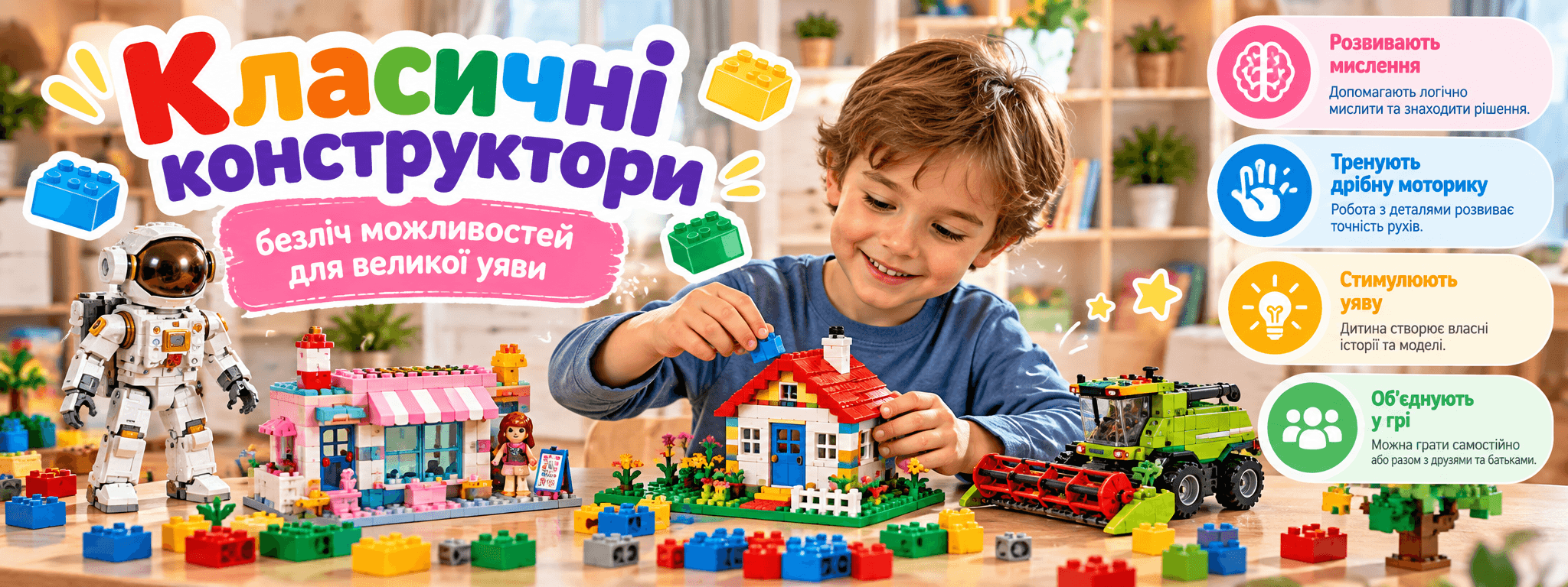 Класичні конструктори для дітей: як обрати набір за віком і складністю