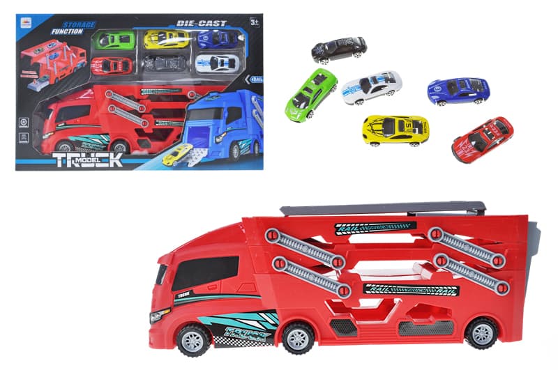 Машина автовоз LH829 з машинками, в коробці р.39x10x24,5 см YG Toys