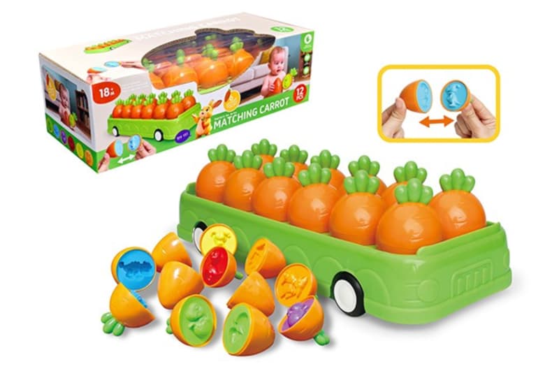 Сортер W557-70 "Морква" в коробці р.31,1x13x9,7 см YG Toys