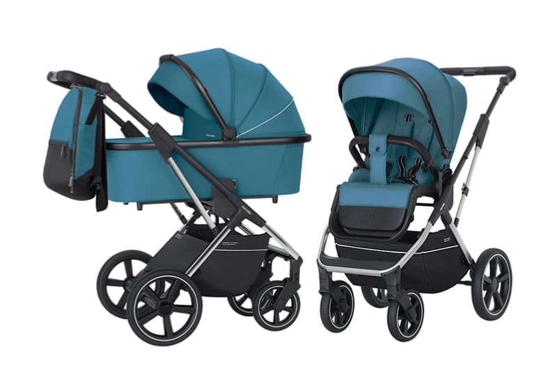 Коляска універсальна CRL-6505 "Aurora" Ocean Blue 2в1 CARRELLO