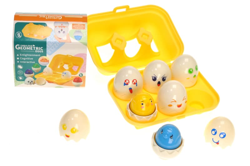 Сортер DF31 "Яйця" в лотку 6 шт., в коробці р.16,5x12x7,5 см YG Toys