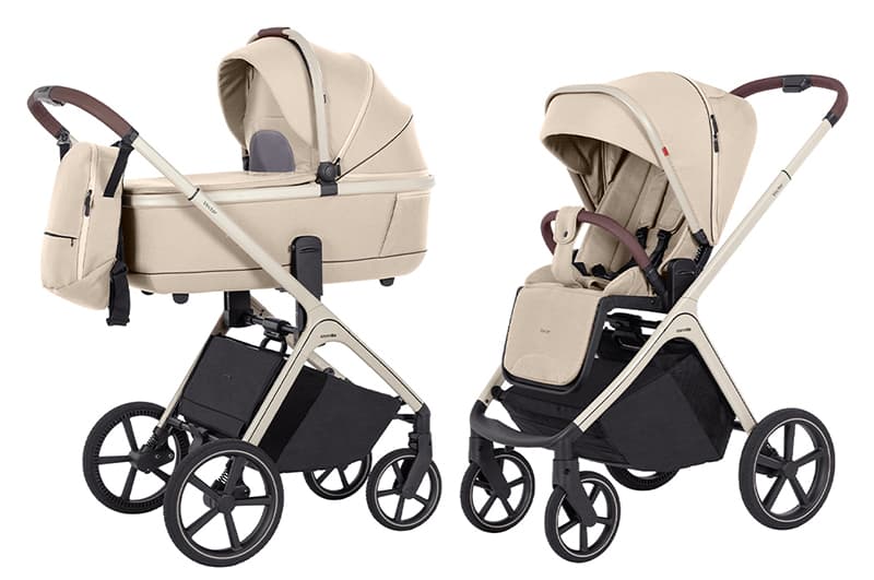 Коляска універсальна CRL-6550 "Vector" Seashell Beige 2в1 CARRELLO