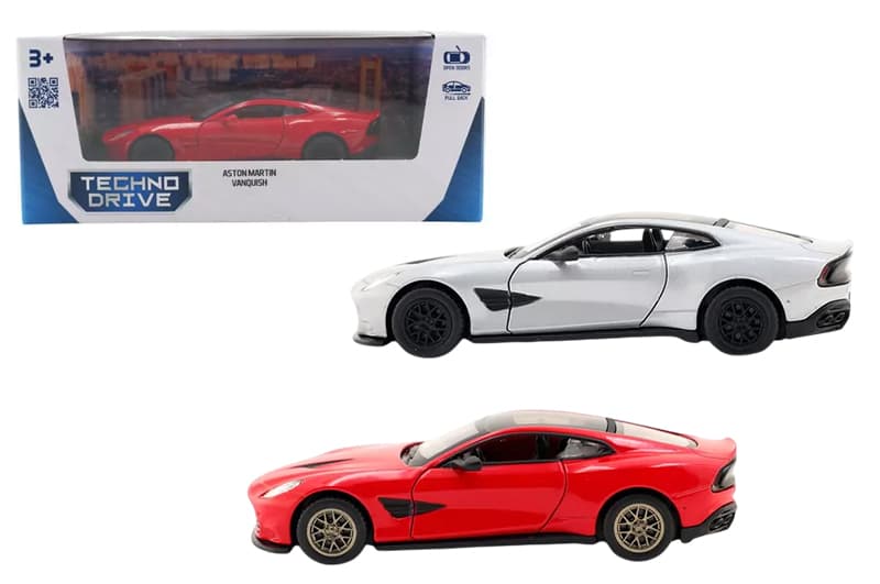 Машина 250952 "ASTON MARTIN VANQUISH" червона, срібляста TECHNODRIVE