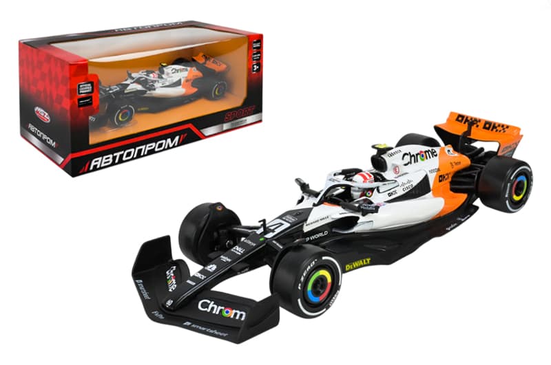 Машина АВТОПРОМ металева 68203A 1:24 McLaren MCL60(2023 Monaco Grand Prix),у короб.