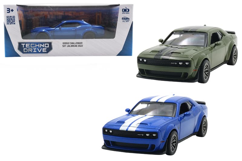 Автомодель 250949 DODGE CHALLENGER SRT JAILBREAK 2022 (синій, зелений)