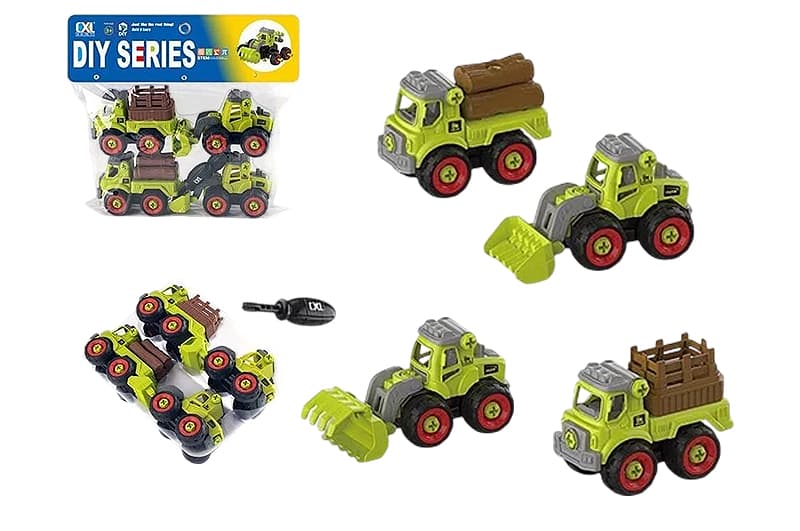 Машина конструктор CXL900-104A 4шт в кульку р.31х6.9х28 см YG Toys