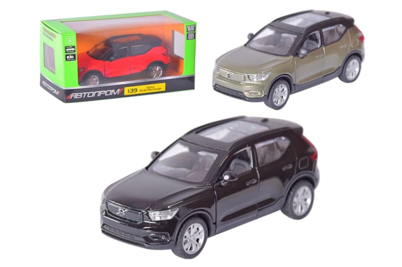 Машина металева 4360 Volvo XC40, 1:39, відкриваються двері, коробка 14,5x6,5x7 см "Автопром"