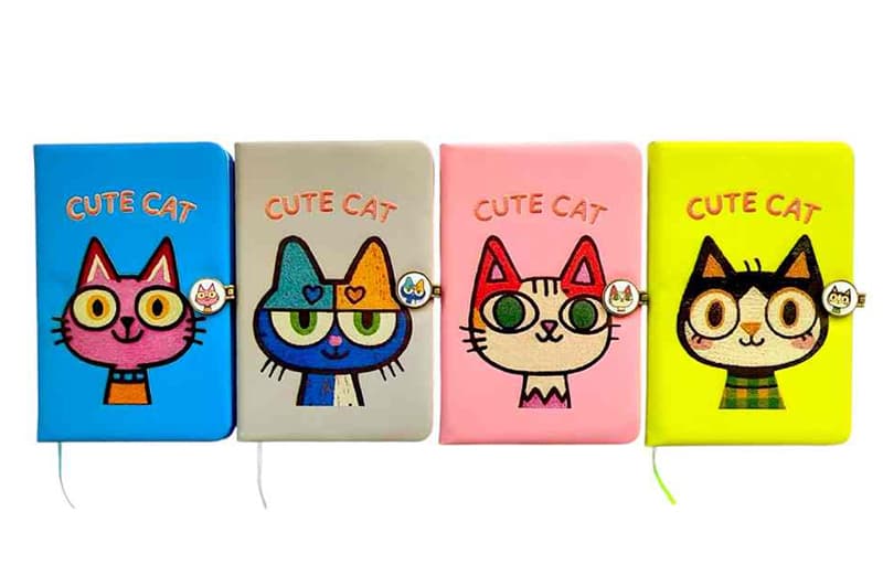 Блокнот на магніті А5, 763883ML PU Cute cat р.14×21см, 80 арк