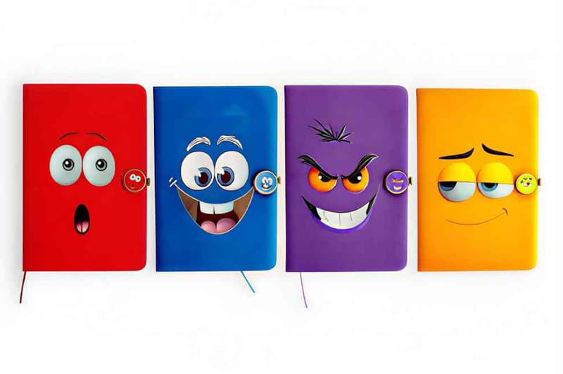 Блокнот на магніті А5 763876ML PU Smiley р.14x21см, 80 арк
