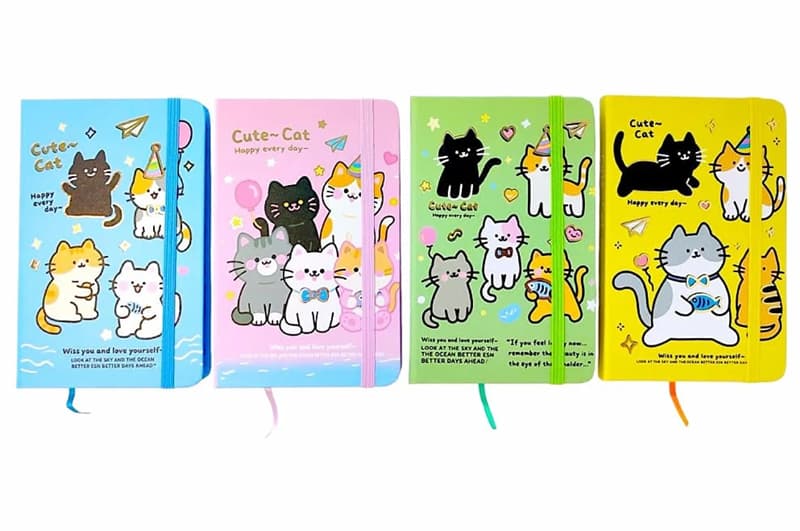 Блокнот на гумці 763692ML, А5 13.6×20.8 cm, 80 арк.,тверда обкладинка Cute Cat