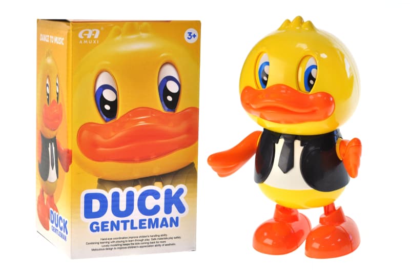 Танцююча качка YG TOYS на батарейках, з музикою та світлом
