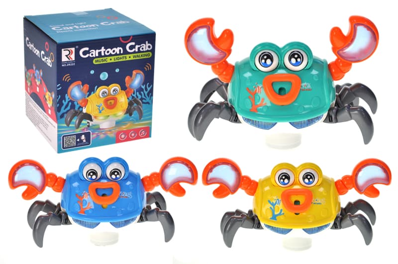 Краб танцюючий ZR222 на батарейках, в коробці р.12,2x12,2x13,7 см YG Toys