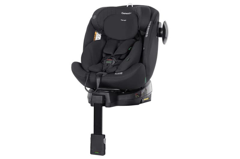 Автокрісло CRL-12807 "Genesis+" Absolute Black i-Size 40-150см ISOFIX, поворотне CARRELLO