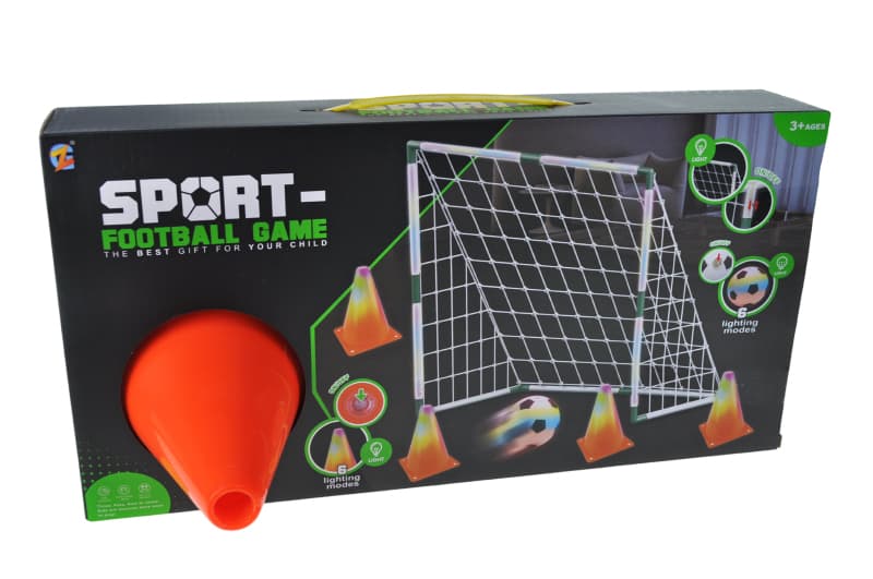 Футбольні ворота ZA270-596 зі світлом, коробці р.41x7.3x21 см YG Toys