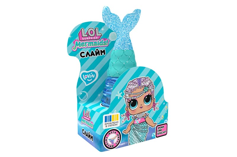 Слайм LOL80196 "L.O.L. Surprise! Русалка" блакитна 250 мл LOVIN