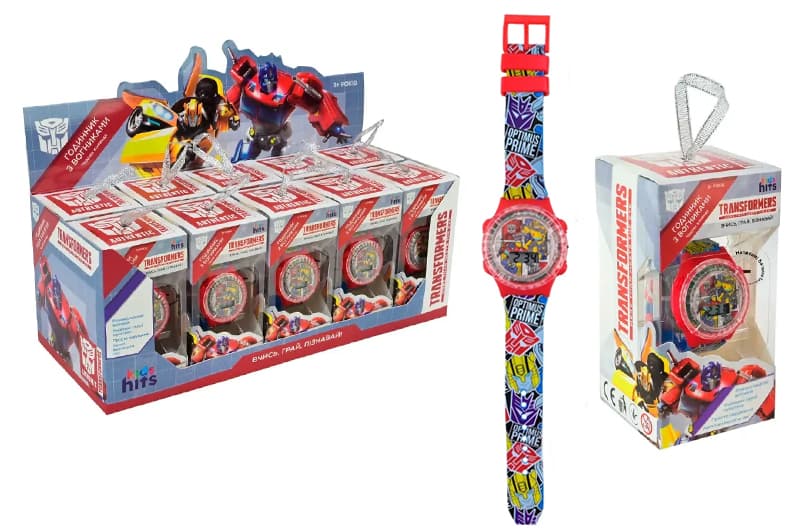 Годинник KH75/004L Transformers зі світлом, дисплей бокс