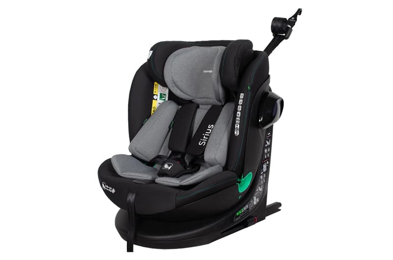 Автокрісло CRL-8808 "Sirius" Sky Grey i-Size 40-150см ISOFIX, поворот CARRELLO