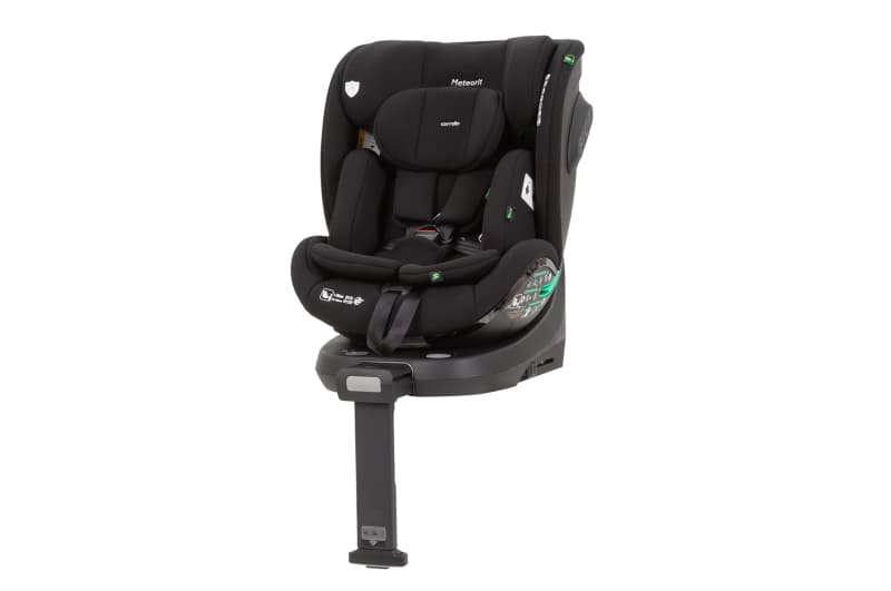 Автокрісло CRL-16001 "Meteorit" Space Black i-Size 40-150см ISOFIX, поворот, опорна стійка CARRELLO