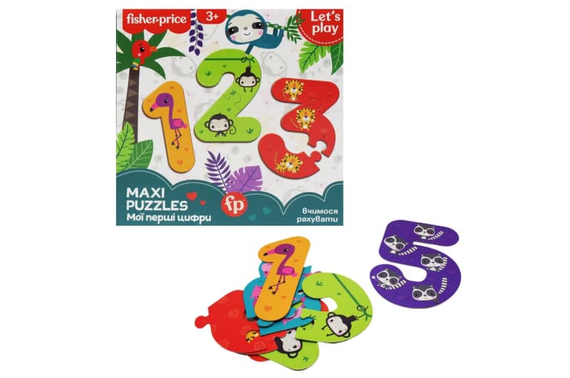Максі пазли 'Fisher Price. Мої перші цифри' VT1711-07 Vladi Toys