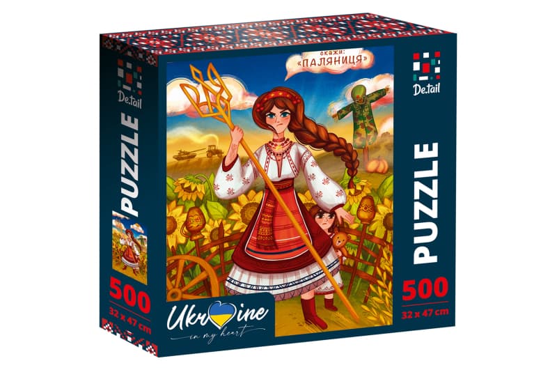 Пазли на 500 елементів «Україночка з тризубом» Vladi Toys DT500-08