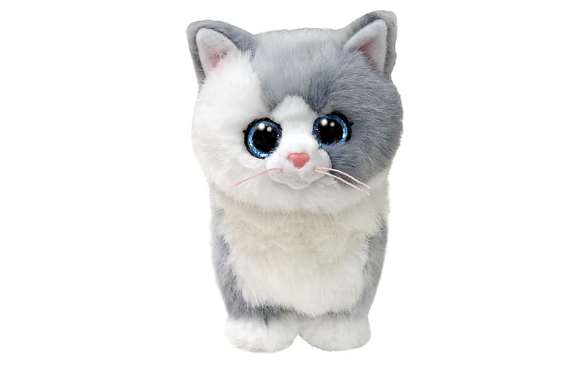 М’яка іграшка 37411 Beanie Babies Сіра кішка "ФУРЛІ" 15 см TY
