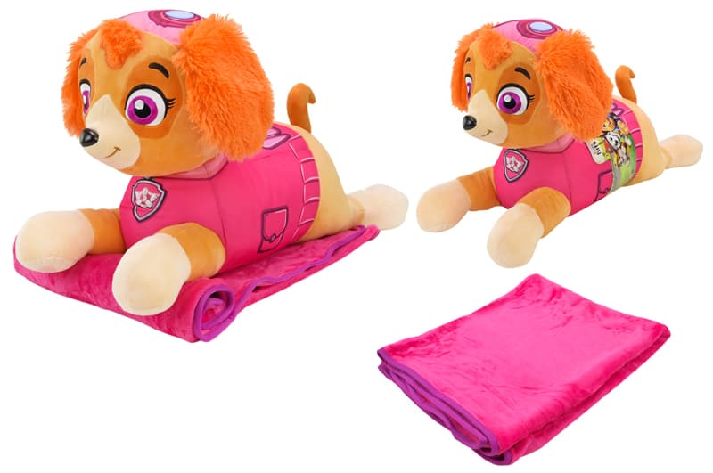 М'яка подушка з пледом KH71/002L Paw Patrol, р-р 60x21x36см, плед 118x80 см Kids Hits