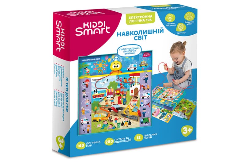 Електронна логічна гра 157-A-0022-UA НАВКОЛИШНІЙ СВІТ S2 KIDDI SMART