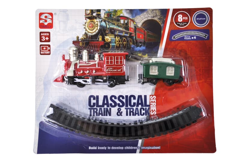 Залізна дорога 3193C на батарейках, на блістері р.24,5x20 см YG Toys
