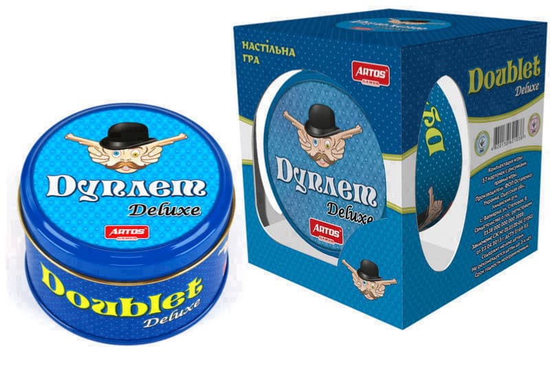 Настільна гра "Дуплет Deluxe" в жерстяній банці ARTOS