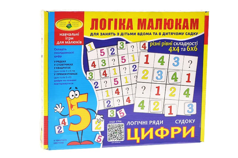 Настільна гра "Судоку. Цифри" КФІ