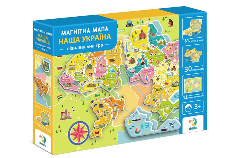 Магнітна гра 200268 "Мапа Наша Україна" DoDo