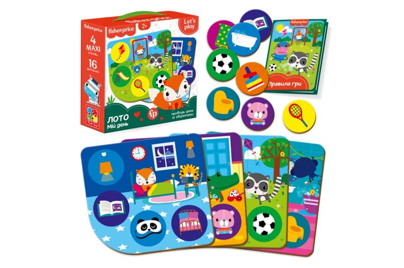 Настільна гра «Fisher Price. Лото. Мій день» Vladi Toys VT2910-02