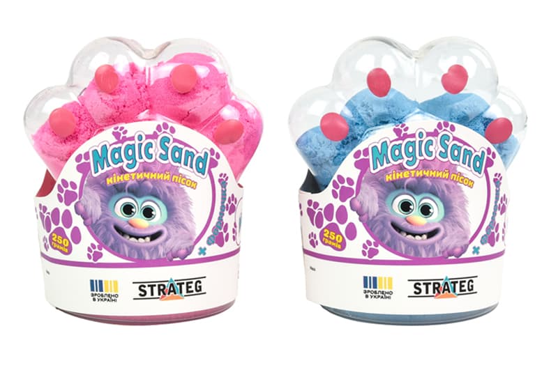 Набір кінетичного піску Strateg Magic Sand, 250 г, 39407