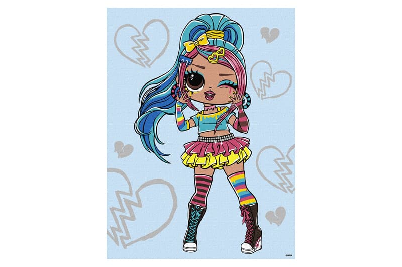 Набір для розпису по номерах Ideyka 30×40 см «L.O.L. Tweens Emma Emo» KHO6278